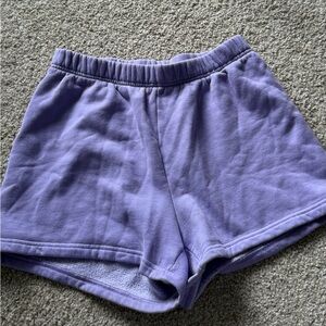 Aritzia TNA Cozy Fleece shorts